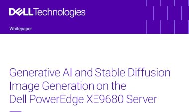 Generative AI and Stable Diffusion  Image Generation on the Dell PowerEdge XE9680 Server
