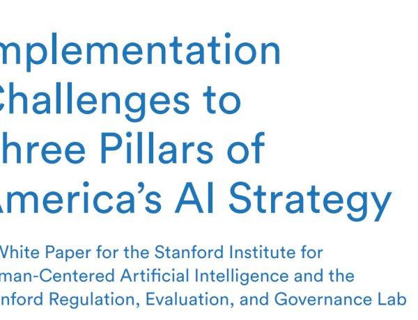 Implementation Challenges to Three Pillars of America’s AI Strategy