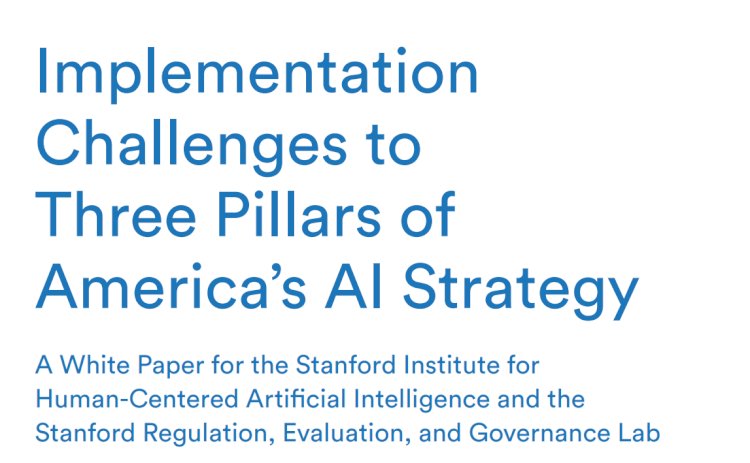 Implementation Challenges to Three Pillars of America’s AI Strategy